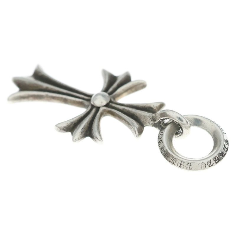Chrome Hearts Tiny CH Cross Charm Necklace Top Silver