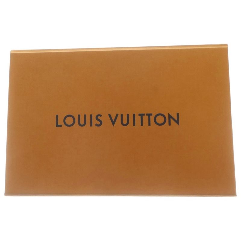 Louis Vuitton Shawl Monogram Fringe Scarf Silk Wool Light Gray
