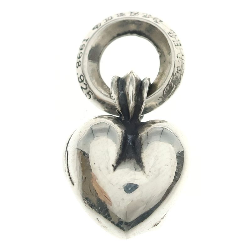 Chrome Hearts Heart Charm Pendant Top Silver