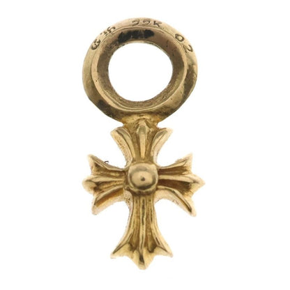 Chrome Hearts 22k Stack CH Cross Charm Gold Keychain