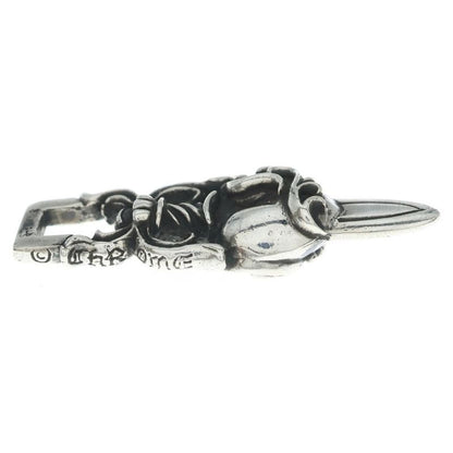 Chrome Hearts Dagger Heart Pendant Top Silver