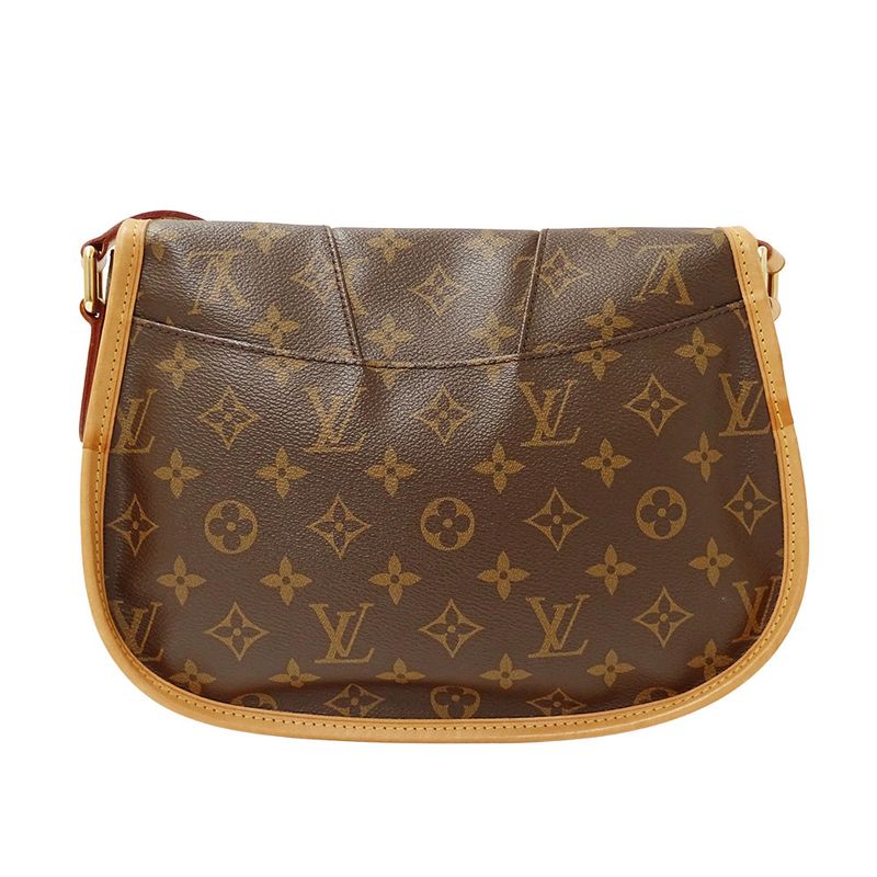 Louis Vuitton Shoulder Bag Monogram Canvas Menilmontan PM Brown Crossbody Flap