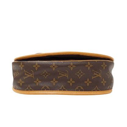 Louis Vuitton Shoulder Bag Monogram Canvas Menilmontan PM Brown Crossbody Flap