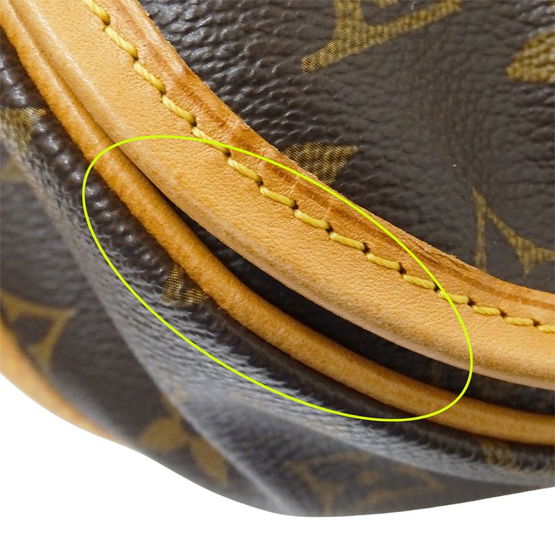 Louis Vuitton Shoulder Bag Monogram Canvas Menilmontan PM Brown Crossbody Flap