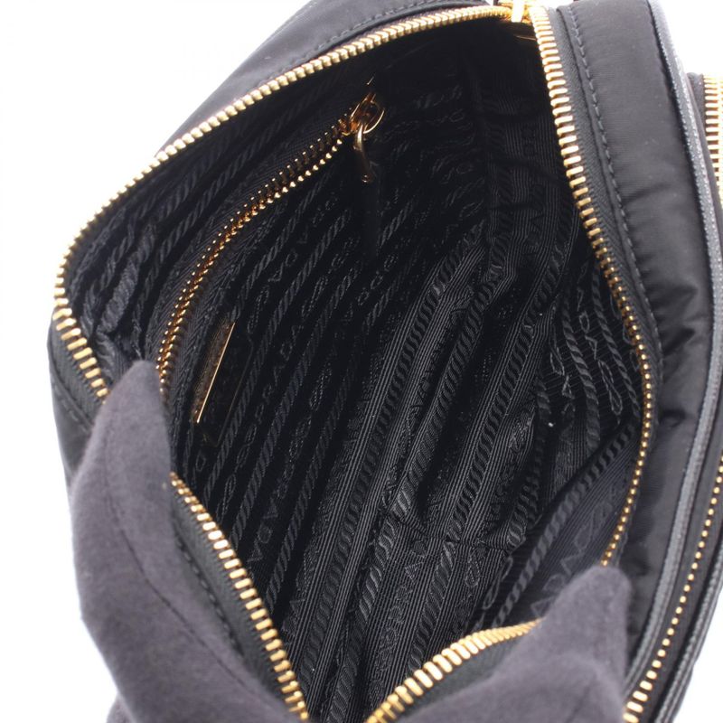 Prada Shoulder Bag Re-Nylon Mini Black Nylon Leather