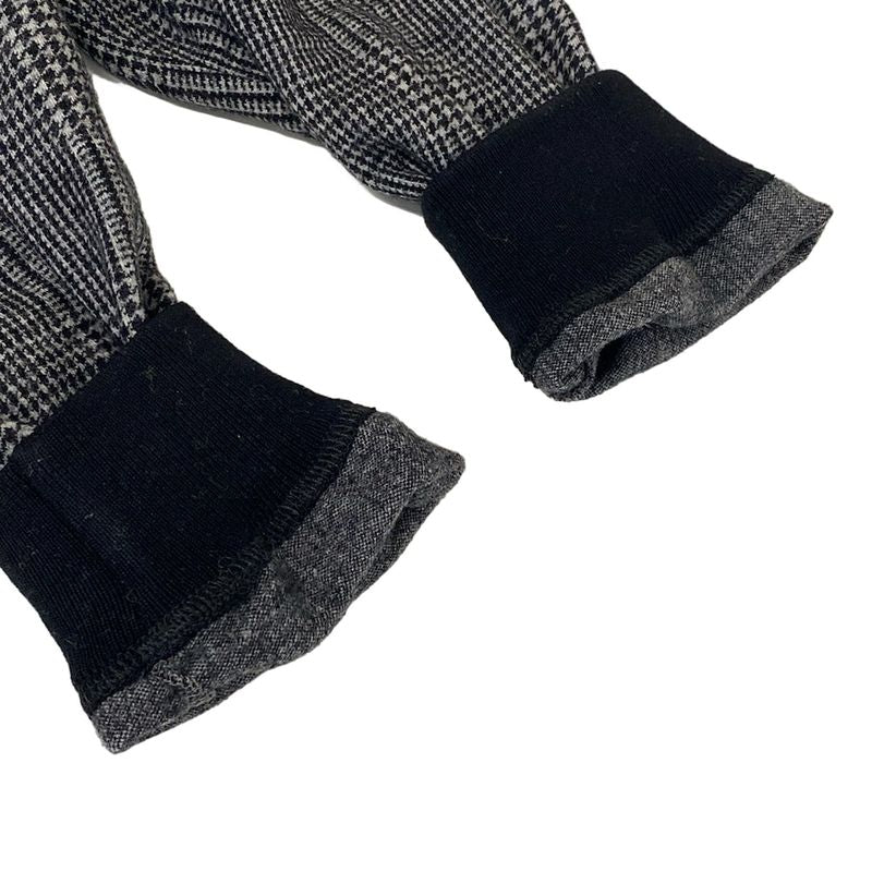 Louis Vuitton Dress M Cqr Black Gray Long Sleeve Knee Length Houndstooth