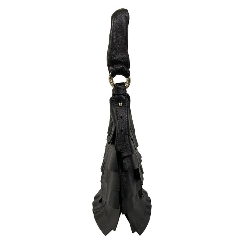 Saint Laurent Rive Gauche Shoulder Bag Tropez Black Leather
