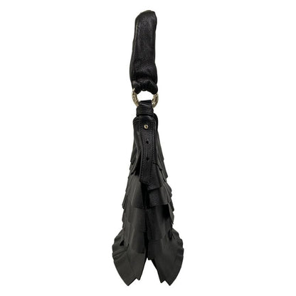 Saint Laurent Rive Gauche Shoulder Bag Tropez Black Leather