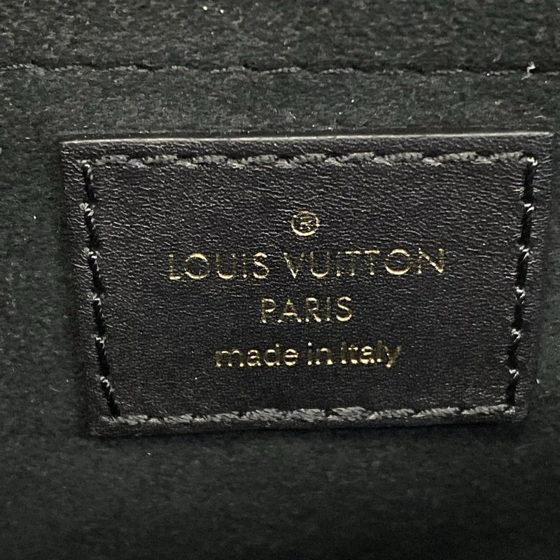 Louis Vuitton Shoulder Bag New Wave Chain MM Black Leather