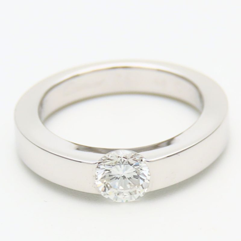 Cartier Ring Date with 48 18k White Gold Diamond