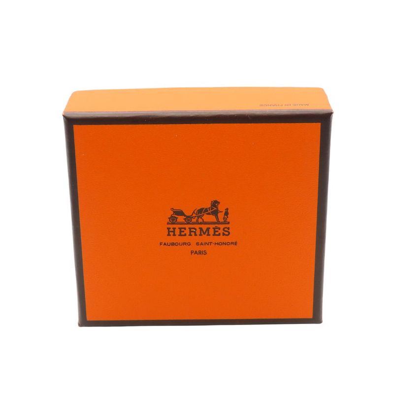 Hermes Bag Charm Ladybug Leather Red Black