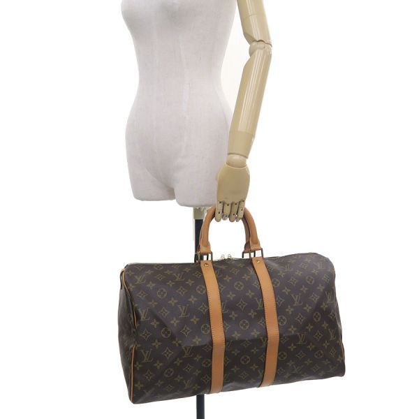 Louis Vuitton Monogram Keepall 45 Handbag