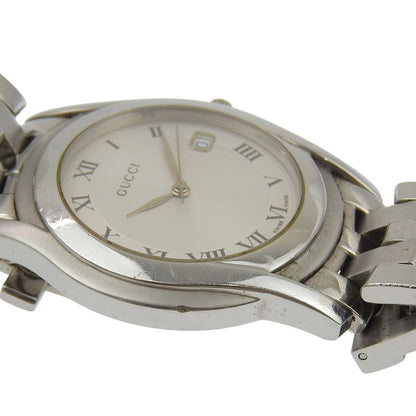 Gucci Stainless Steel Silver Quartz Analog Display Dial Watch