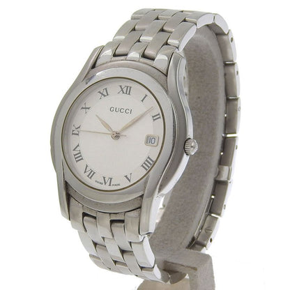 Gucci Stainless Steel Silver Quartz Analog Display Dial Watch