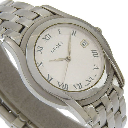 Gucci Stainless Steel Silver Quartz Analog Display Dial Watch