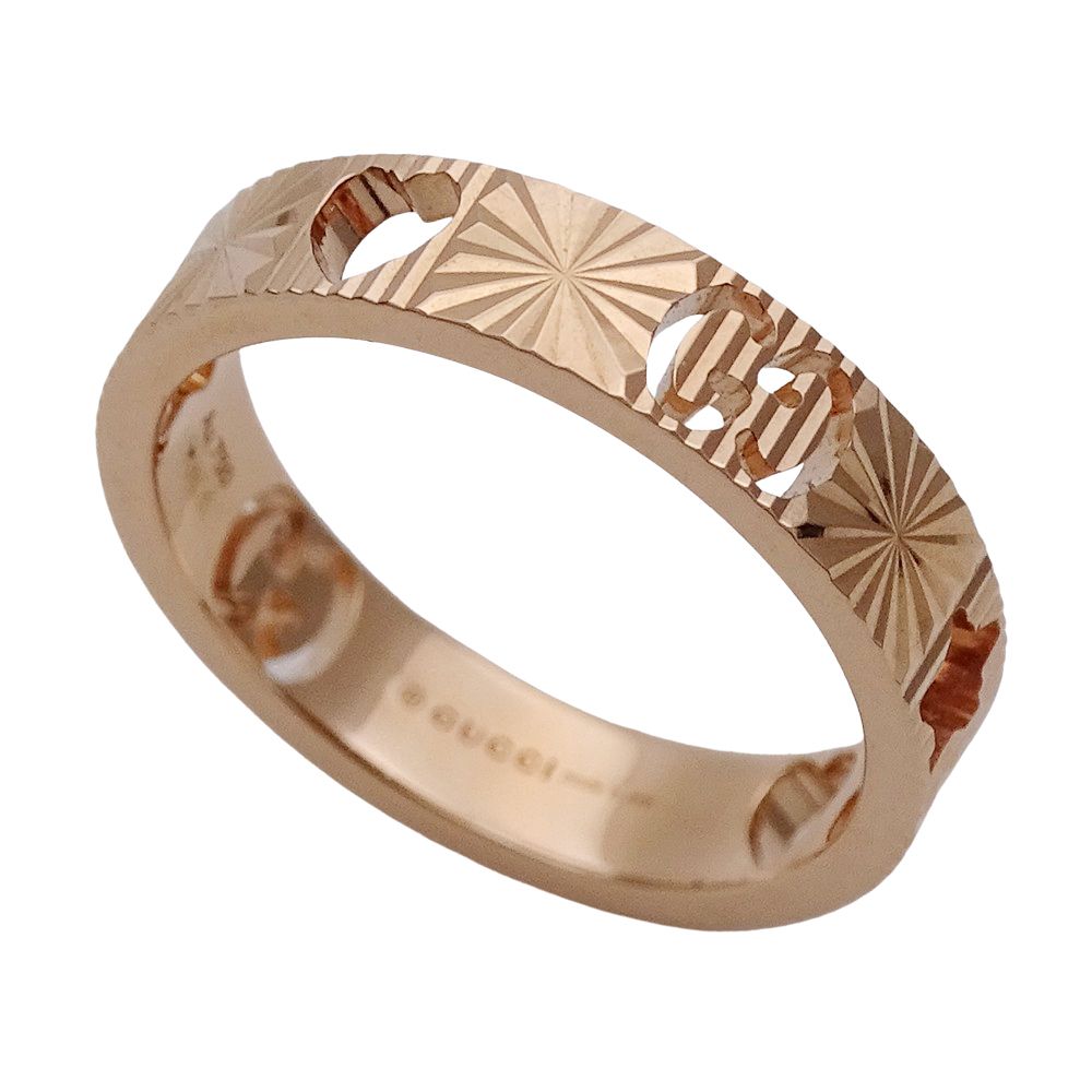 Gucci Ring Icon Heart Star Pink Gold