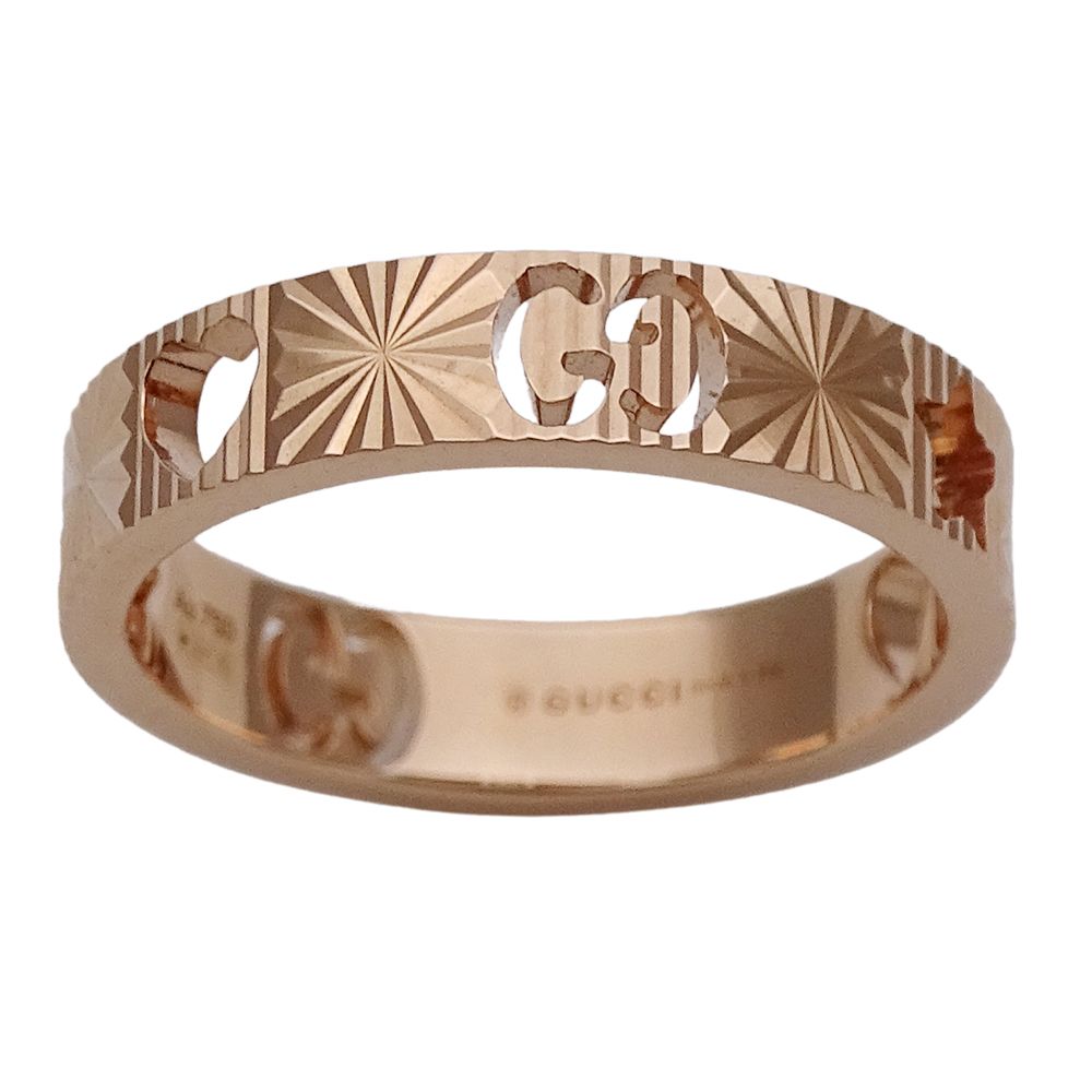 Gucci Ring Icon Heart Star Pink Gold