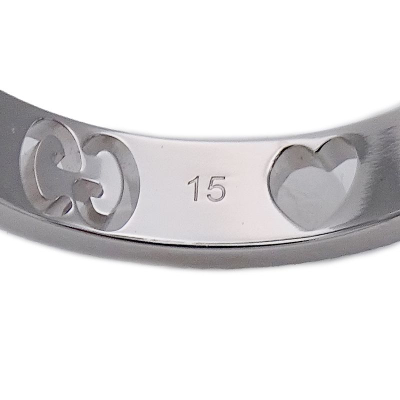 Gucci Ring Icon Heart White Gold