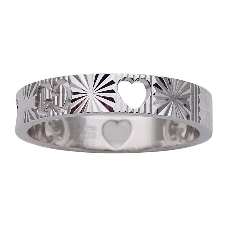 Gucci Ring Icon Heart White Gold