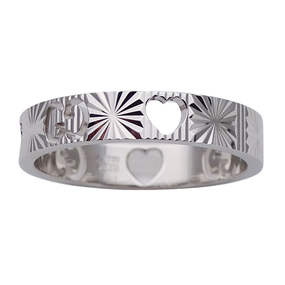 Gucci Ring Icon Heart White Gold