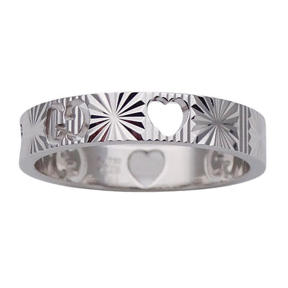 Gucci Ring Icon Heart White Gold