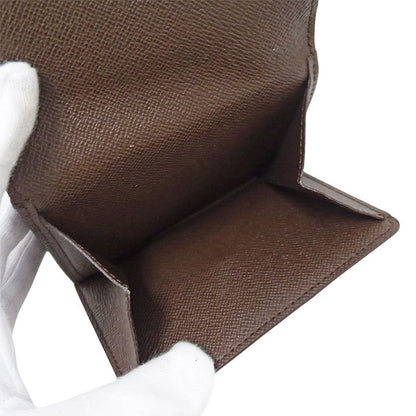 Louis Vuitton Wallet Damier Bifold Portefeuille Elise Brown