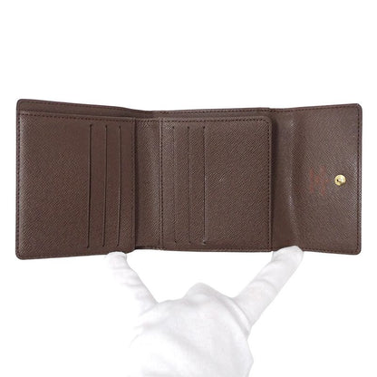 Louis Vuitton Wallet Damier Bifold Portefeuille Elise Brown