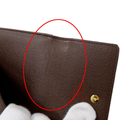 Louis Vuitton Wallet Damier Bifold Portefeuille Elise Brown