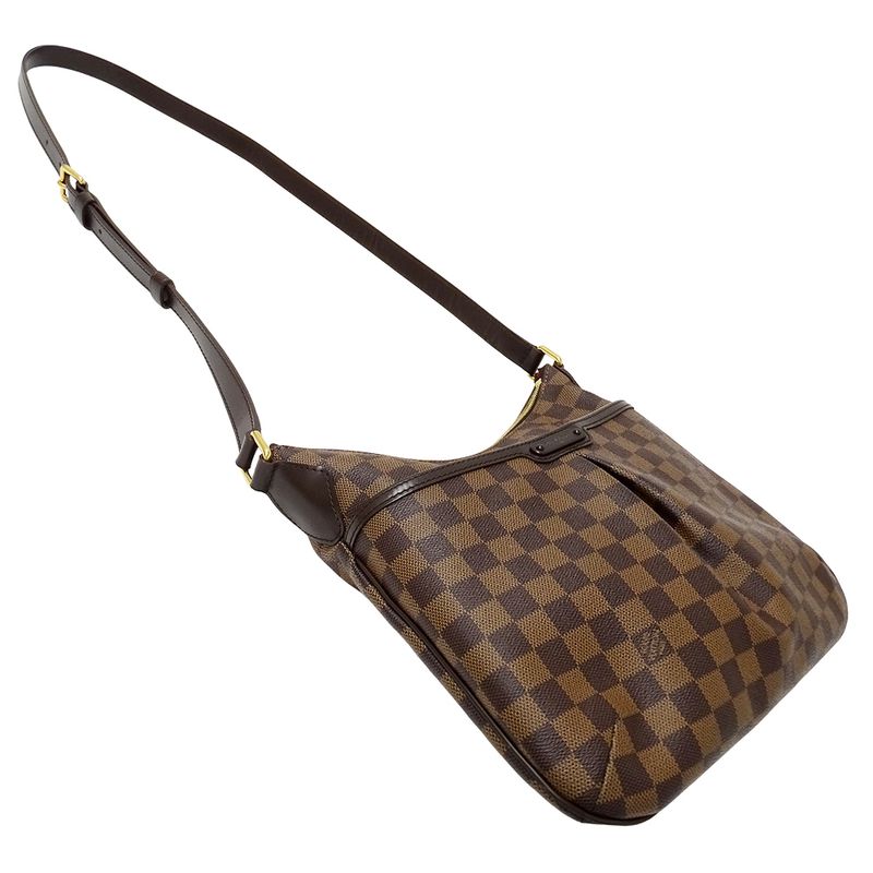 Louis Vuitton Damier Shoulder Bag Blue Bloomsbury PM Brown