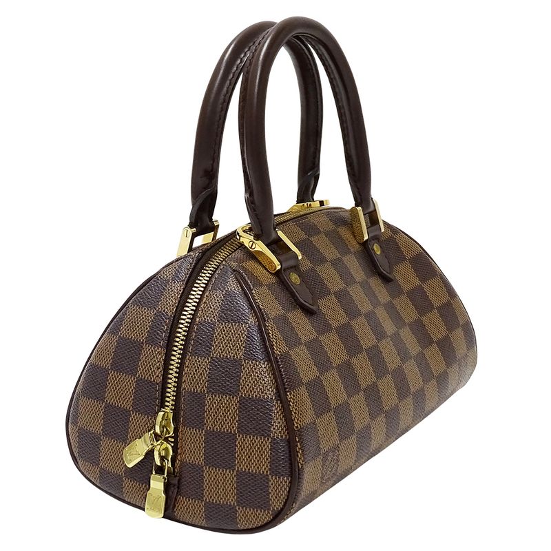 Louis Vuitton Bag Damier Handbag Riviera Mini Brown Bag Small