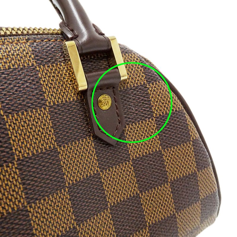 Louis Vuitton Bag Damier Handbag Riviera Mini Brown Bag Small
