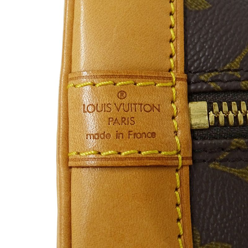 Louis Vuitton Bag Monogram Handbag Alma Brown