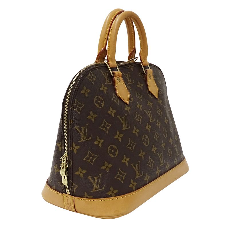 Louis Vuitton Bag Monogram Handbag Alma Brown