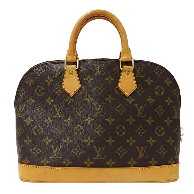 Louis Vuitton Bag Monogram Handbag Alma Brown