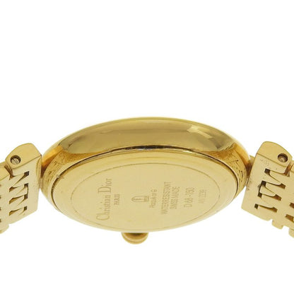 Dior Gold Plated Quartz Analog Display Dial Watch