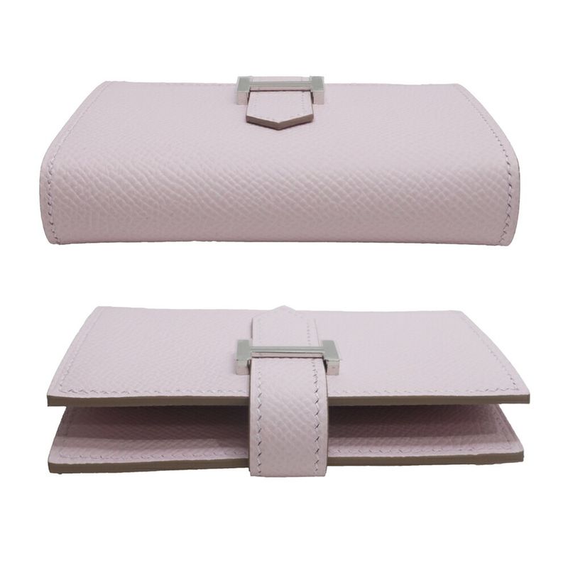 Hermes Bearn Mini Bifold Wallet Mauveper Epsom
