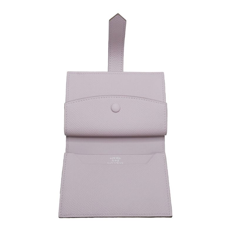 Hermes Bearn Mini Bifold Wallet Mauveper Epsom