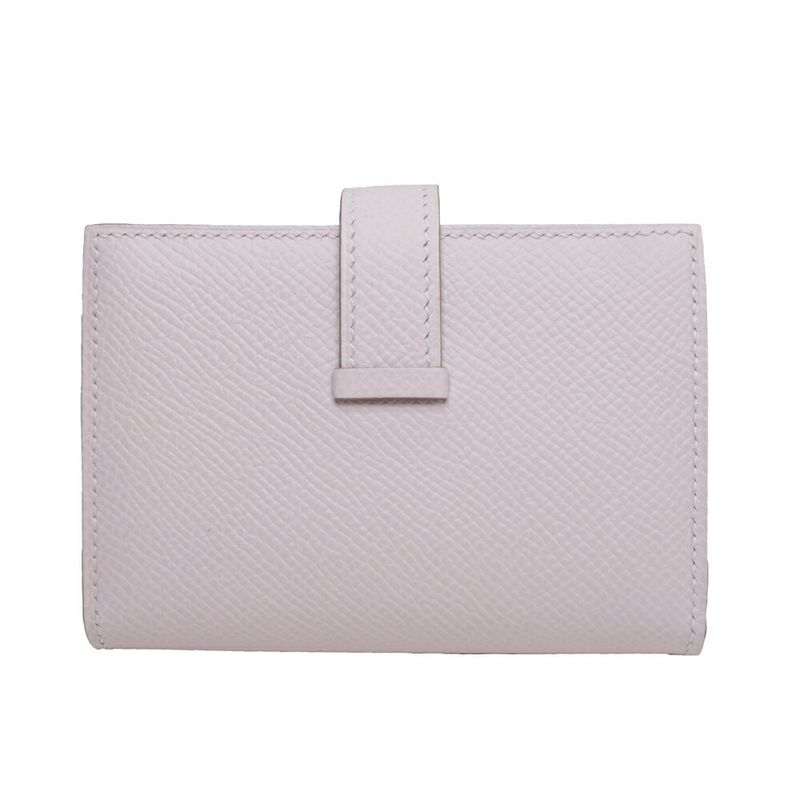 Hermes Bearn Mini Bifold Wallet Mauveper Epsom