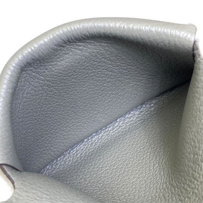 Hermes Calvi Duo Coin Case Card Mini Wallet Grimeia Gray Sophistication Luxury
