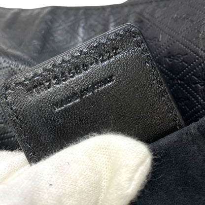 Saint Laurent Paris le Monogram Deli Paper Clutch Cassandra Logo Leather Black
