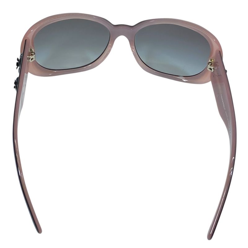 Chanel Camellia Sunglasses Eyewear CC Logo Plastic Colored Lenses Black Pink