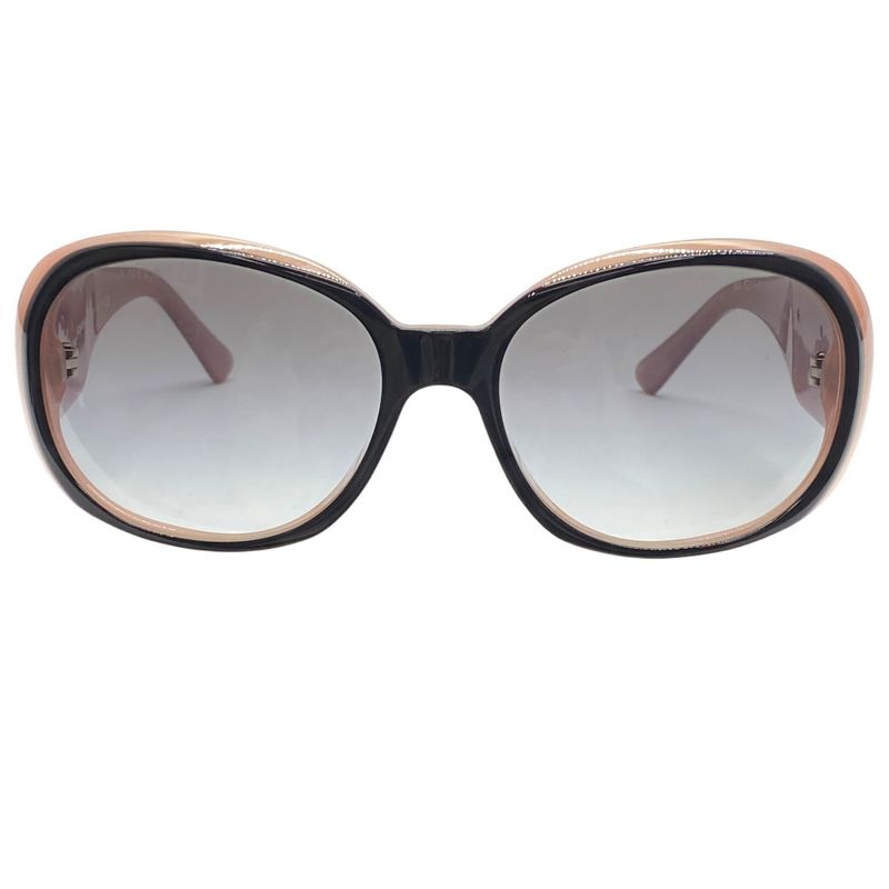 Chanel Camellia Sunglasses Eyewear CC Logo Plastic Colored Lenses Black Pink
