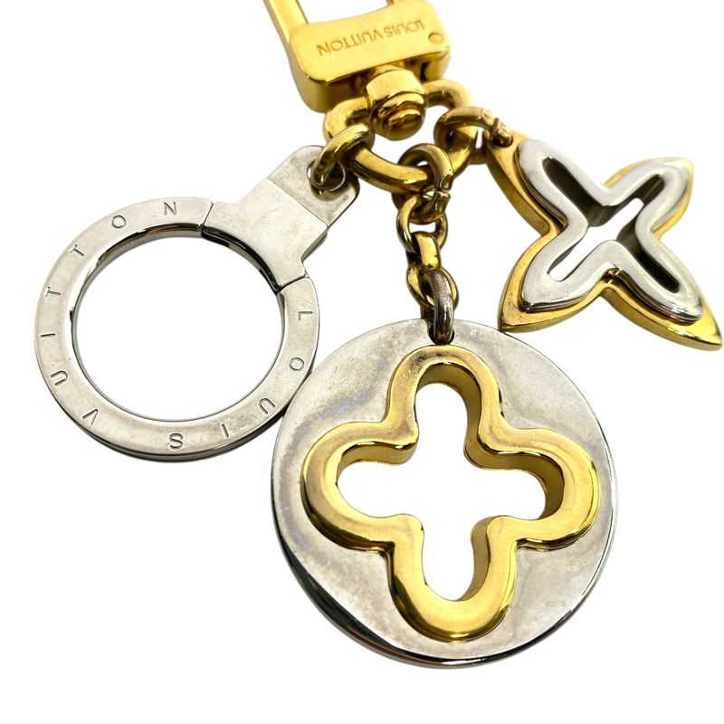 Louis Vuitton Key Holder Key Ring Charm Porte Cles Insolence Metal Gold Silver