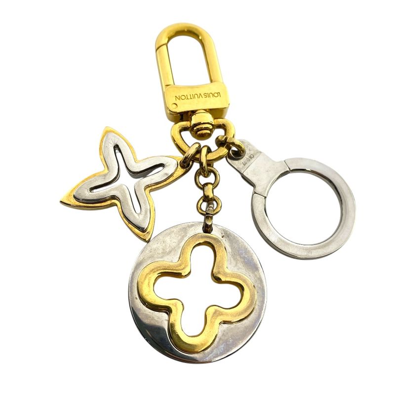 Louis Vuitton Key Holder Key Ring Charm Porte Cles Insolence Metal Gold Silver