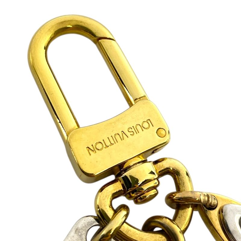 Louis Vuitton Key Holder Key Ring Charm Porte Cles Insolence Metal Gold Silver