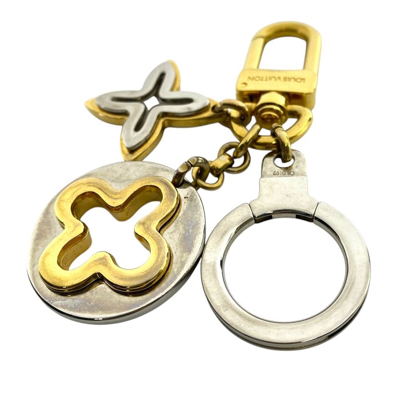 Louis Vuitton Key Holder Key Ring Charm Porte Cles Insolence Metal Gold Silver