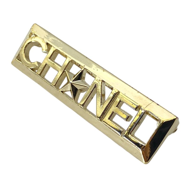 Chanel Logo Brooch Pin Star Gold Sophistication Luxury Gorgeous Presence