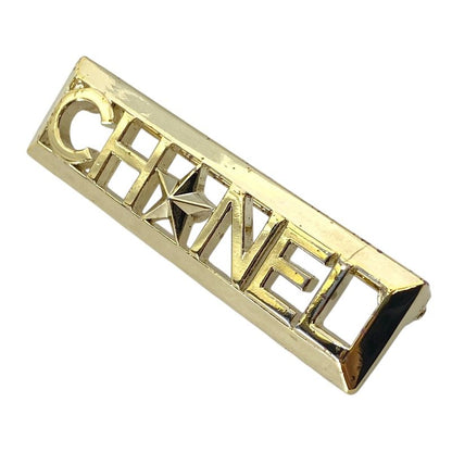 Chanel Logo Brooch Pin Star Gold Sophistication Luxury Gorgeous Presence