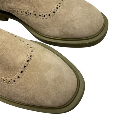 Hermes Side Gore Boots Short Shoes Suede Beige Luxury Sophisticated Adult Style