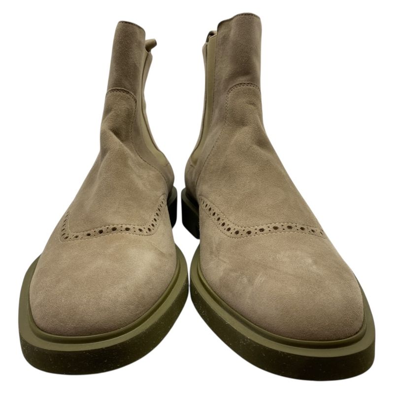 Hermes Side Gore Boots Short Shoes Suede Beige Luxury Sophisticated Adult Style